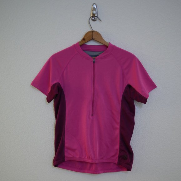 Novara Short-sleeved Pink Women's Cycling Jersey Size L - Picture 1 of 8